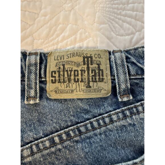 Vintage Levi’s SilverTab Jeans Mens 31x30 Blue Baggy Skater Y2K Medium Wash - Picture 2 of 10